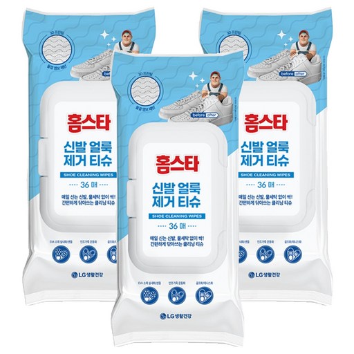 홈스타 신발얼룩 제거티슈 36p