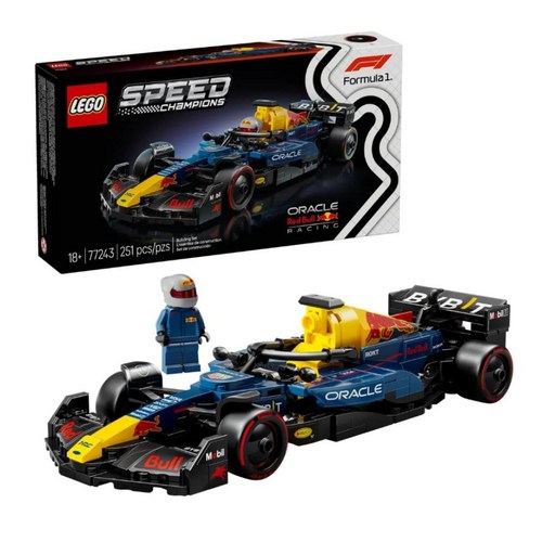 LEGO 77243 Speed系列 甲骨文紅牛車隊 Oracle Red Bull Racing RB20 F1 Race Car, 1盒, 黑色