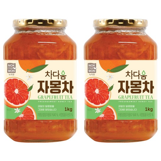 녹차원 차다움 자몽차