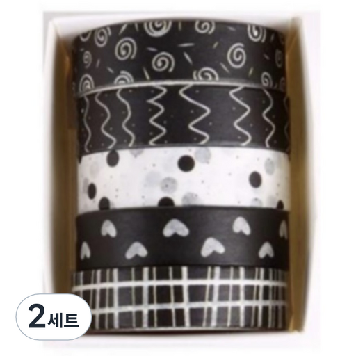 꼬까 자연 디자인 마스킹 테이프 5종 세트 07 애쉬