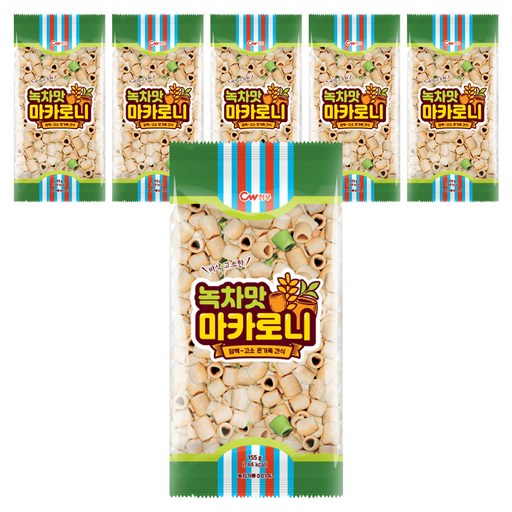 청우식품 녹차맛 마카로니