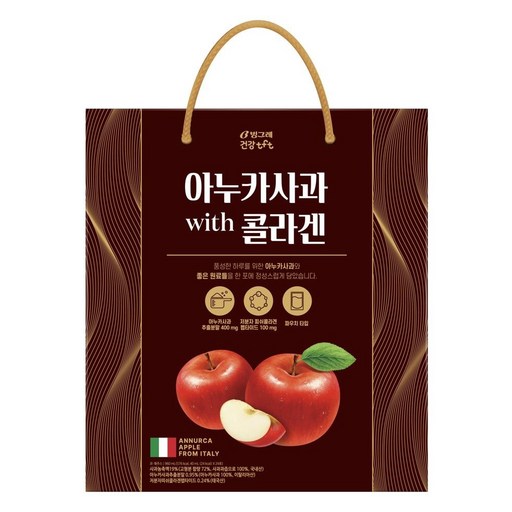 빙그레 건강tft 아누카사과 with 콜라겐 24p 선물세트