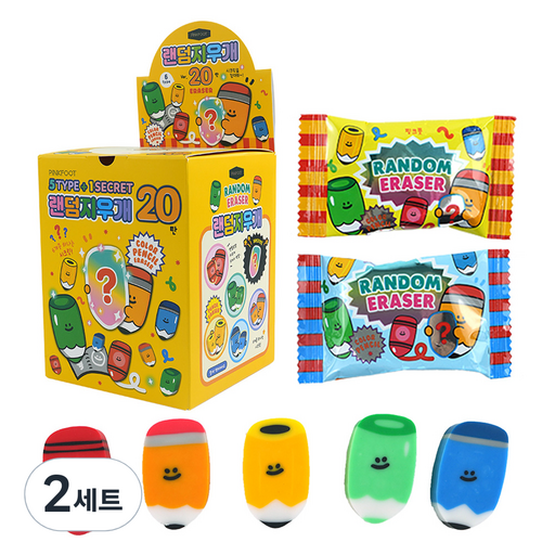 핑크풋 랜덤 지우개 20탄 60p 세트