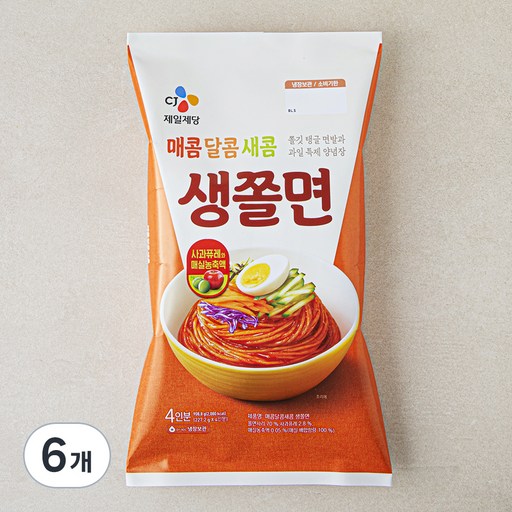 CJ제일제당 매콤 달콤 새콤 생쫄면 4인분