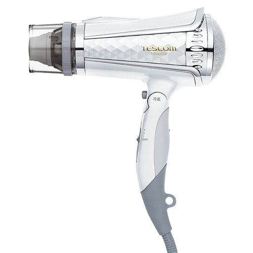 TESCOm 大風量負離子吹風機 1400W, TID960TW, 清爽白, 1支