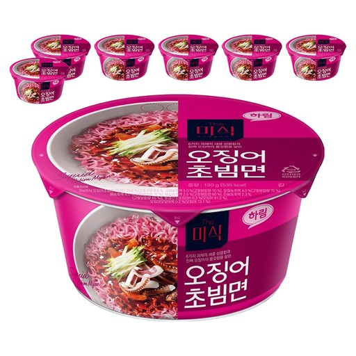 더미식 오징어 초빔면 컵 130g