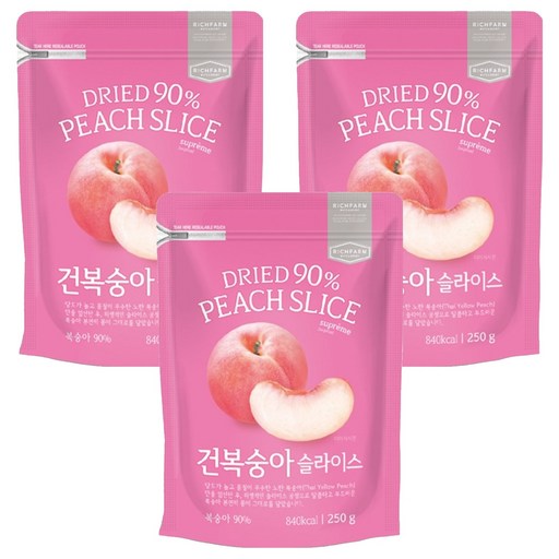 리치팜너트 건복숭아 슬라이스
