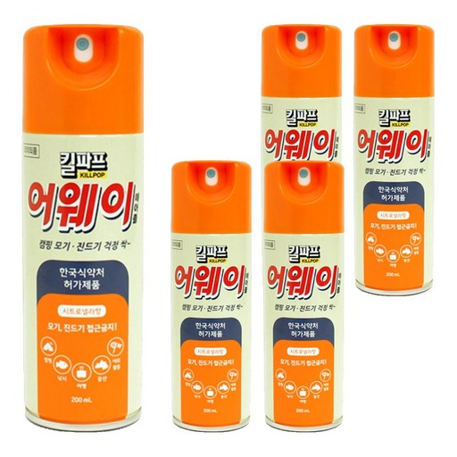 한국DBK 킬파프 어웨이모기/진드기기피제 200ml