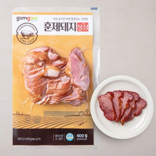 곰곰 훈제 돼지 목심 400g (냉장)