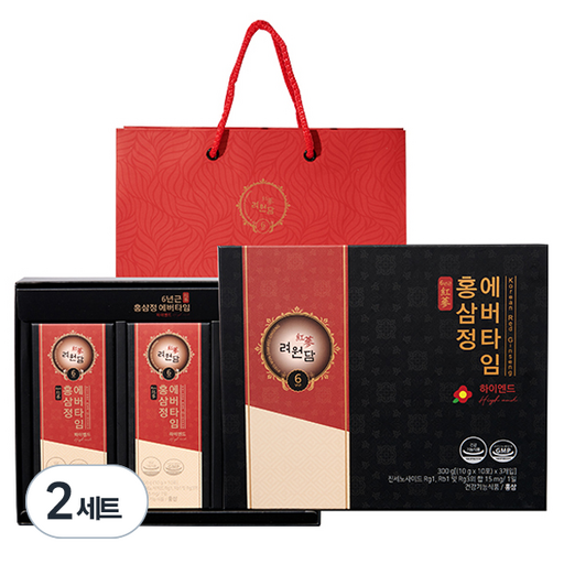 려원담 6년근 홍삼정 에버타임 하이엔드 10g x 30p + 쇼핑백
