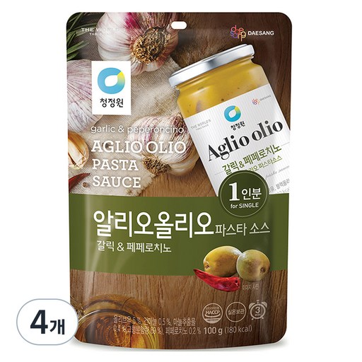 청정원 알리오올리오 파스타소스 싱글파우치