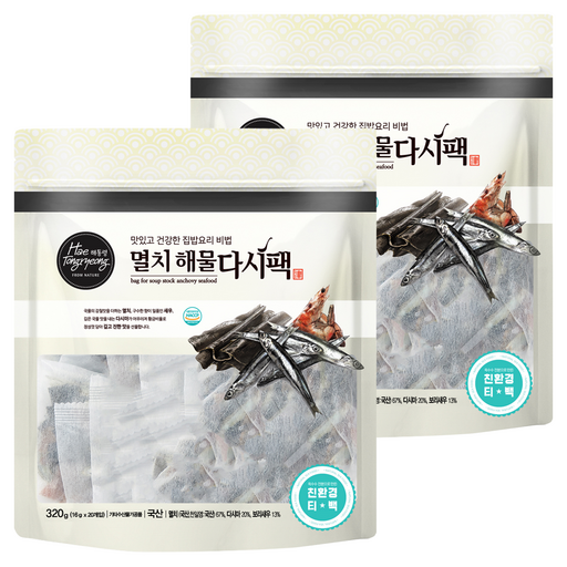 해통령 멸치 해물다시팩