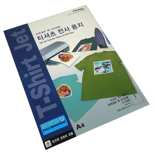 폼텍 전산 티셔츠 전사 용지 라벨지 210 x 297 mm IT-5389