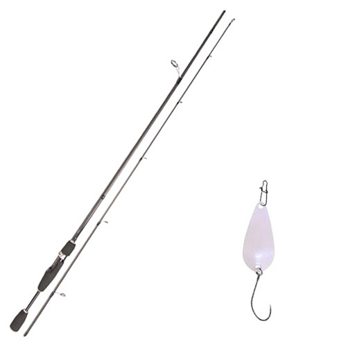 영규산업 블루포스 스타젠 루어 낚싯대 S63L + 다미끼 피카 스푼 메탈지그 루어 A TYPE 2.8g 019 PEARL PINK
