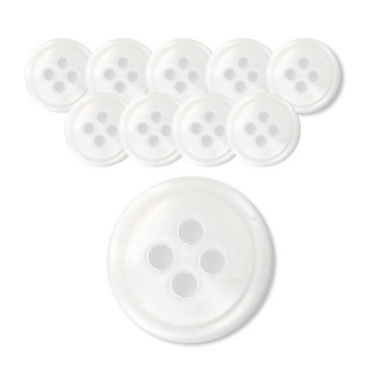 DY와이셔츠 단추4 요크 무광 10mm