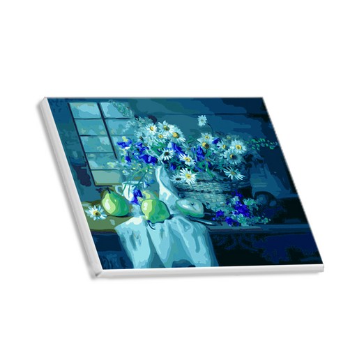 헬로페인팅 직접그리는 DIY 캔버스 도면 모과와꽃시리즈