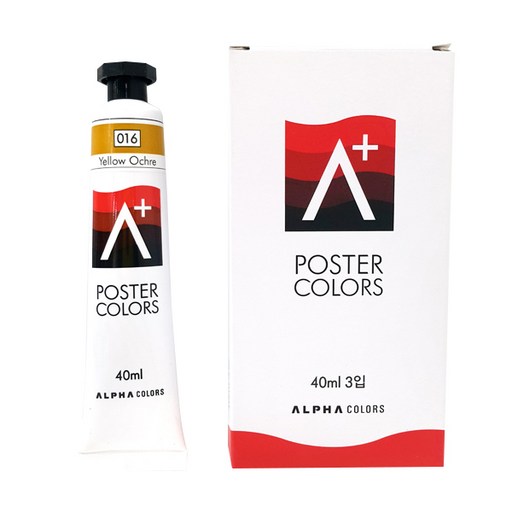 알파색채 포스터물감낱색 A+ 016 YellowOchre