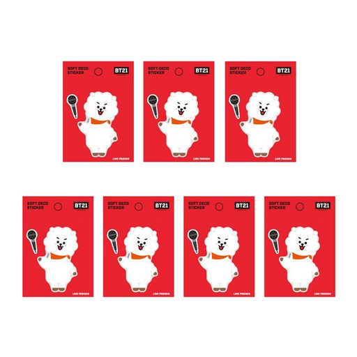 라인프렌즈 BT21 소프트데코스티커