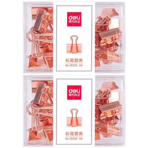 델리 메탈 더블클립 78200 로즈골드