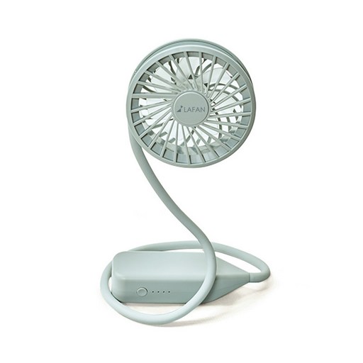 모락 라팡 꼬부랑 접이식 선풍기, Handheld Fan, 민트