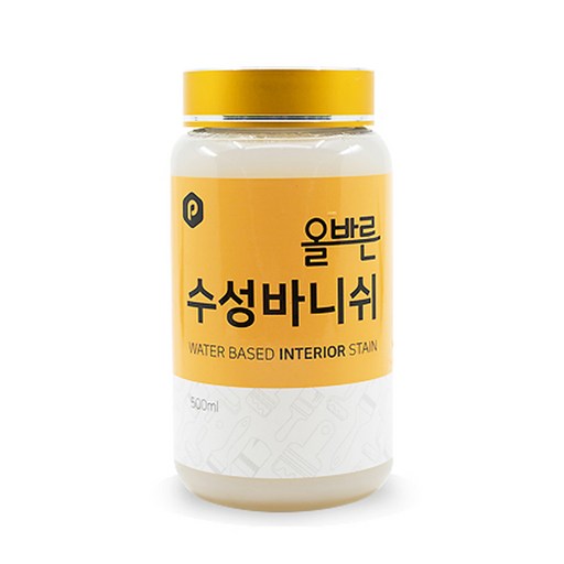 페인트인포 올바른 수성 바니쉬 500ml 반광