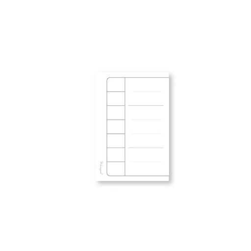 wearingeul 잉크 팔레트 컬러차트 엽서지 50p