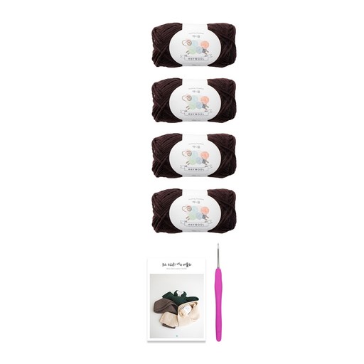 모스 스티치 네키 머플러 DIY 패키지 + 코바늘 랜덤발송