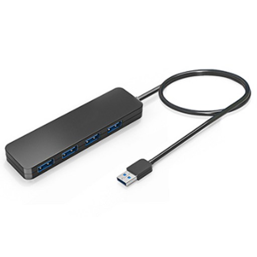[쿠팡수입] 만듦 USB 3.1 Gen1 4포트 허브 1.2m, 단일 색상