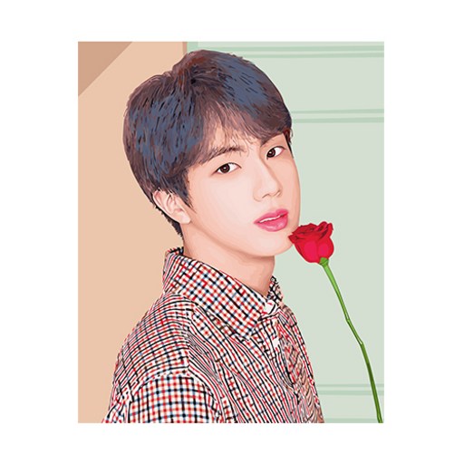 BTS DIY 페인팅 40 x 50 cm