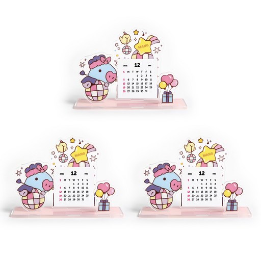 BT21 아크릴 스탠드 캘린더 파티