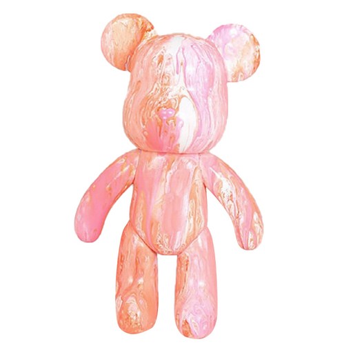 타니 유체화 곰돌이 꾸미기 DIY 세트 화이트 핑크 오렌지