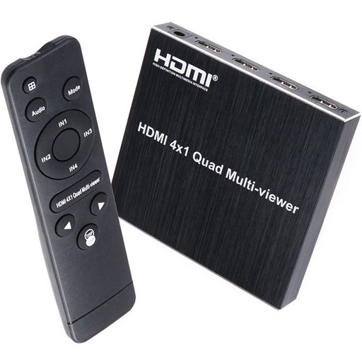 Coms 4x1 HDMI 화면 분할기 멀티뷰어 RS232 IR