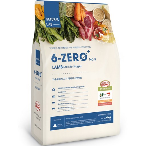 네츄럴랩 전연령 강아지 6 ZERO PLUS 3 건식사료