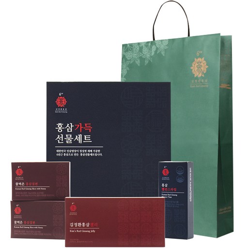 김정환홍삼 홍삼가득 선물 세트 + 쇼핑백