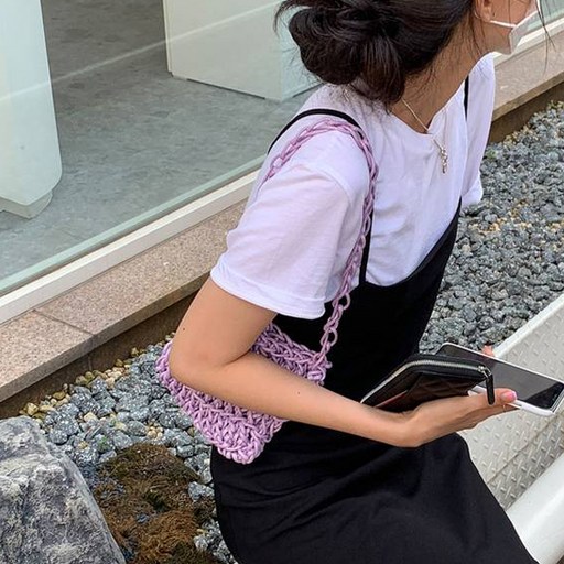 뜨개사계절 가방뜨기 어글리 코티드 미니백 만들기 DIY 코바늘 패키지