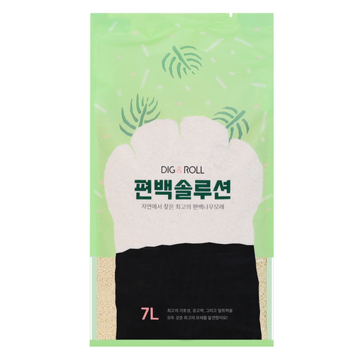 디그앤롤 편백솔루션 고양이 모래
