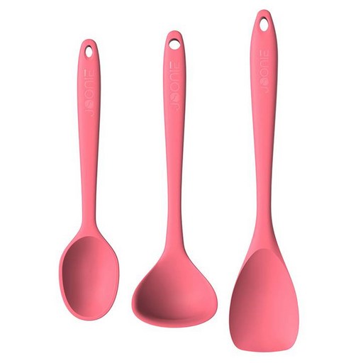 주니 실리콘 이유식 조리도구 멀티스푼 + 국자 + 스파출라 3종 세트