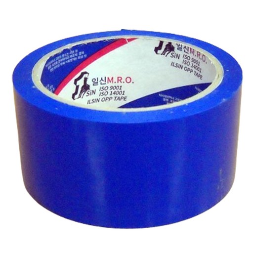 일신엠알오 칼라 박스테이프 중포장 청색 48mm x 40m 50p