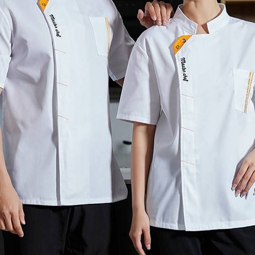 언헤브 시원한 반팔 요리사 작업복