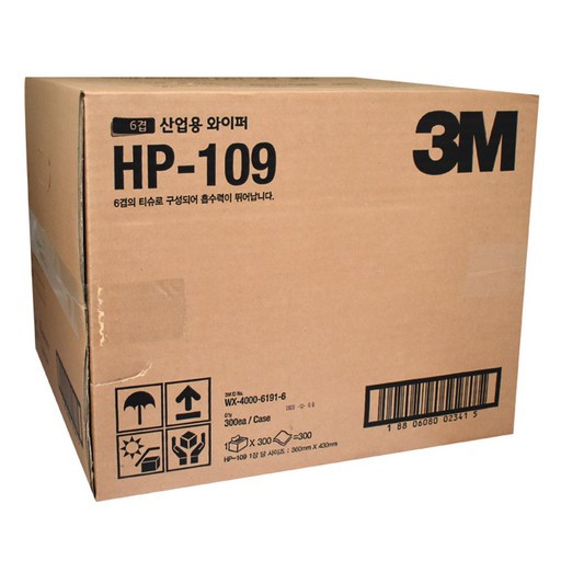 쓰리엠 6겹 산업용 와이퍼 티슈 HP-109