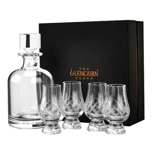 글렌캐런 IONA 위스키 디켄터 750ml + 컷크리스탈 글래스 170ml x 4p + 프레젠테이션 박스 세트