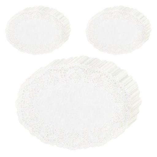 마켓감성 도일리 페이퍼 타원형 14cm 150p
