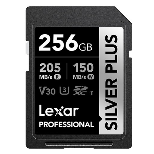 렉사 캐논 소니 니콘 후지 SILVER PLUS V30 UHS-I 카메라 메모리 SD카드 LSDSIPL256G-BNNNG