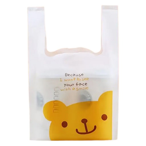 아이엔피 양날 손잡이 비닐 봉투 소 23 x 41 x 11 cm