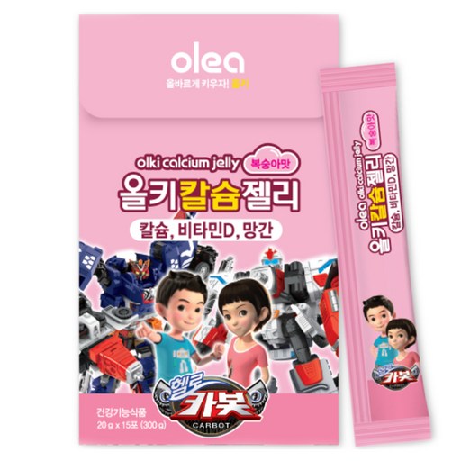 올키 칼슘젤리 복숭아맛 15p