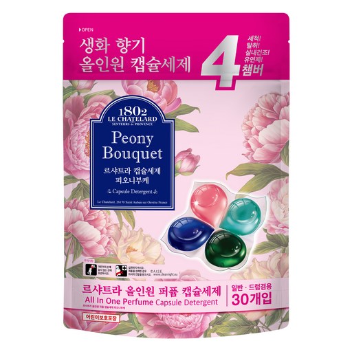 르샤트라1802 올인원 퍼퓸 피오니부케 캡슐세제