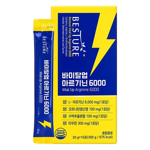 베스처 바이탈업 아르기닌스틱 6000 15p