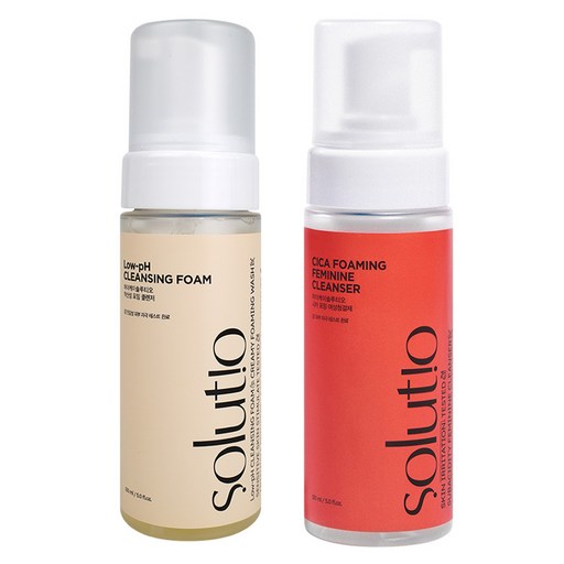 솔루티오 시카 포밍 여성청결제 150ml + 약산성 클렌저 150ml 세트