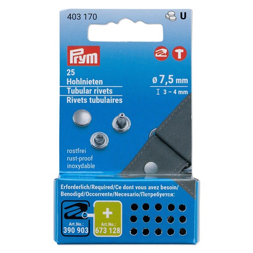 프림 튜블러 리벳 3~4mm x 7.5mm 403170
