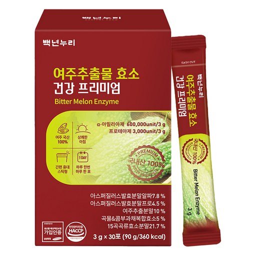 백년누리 여주추출물 효소 건강 프리미엄 30p
